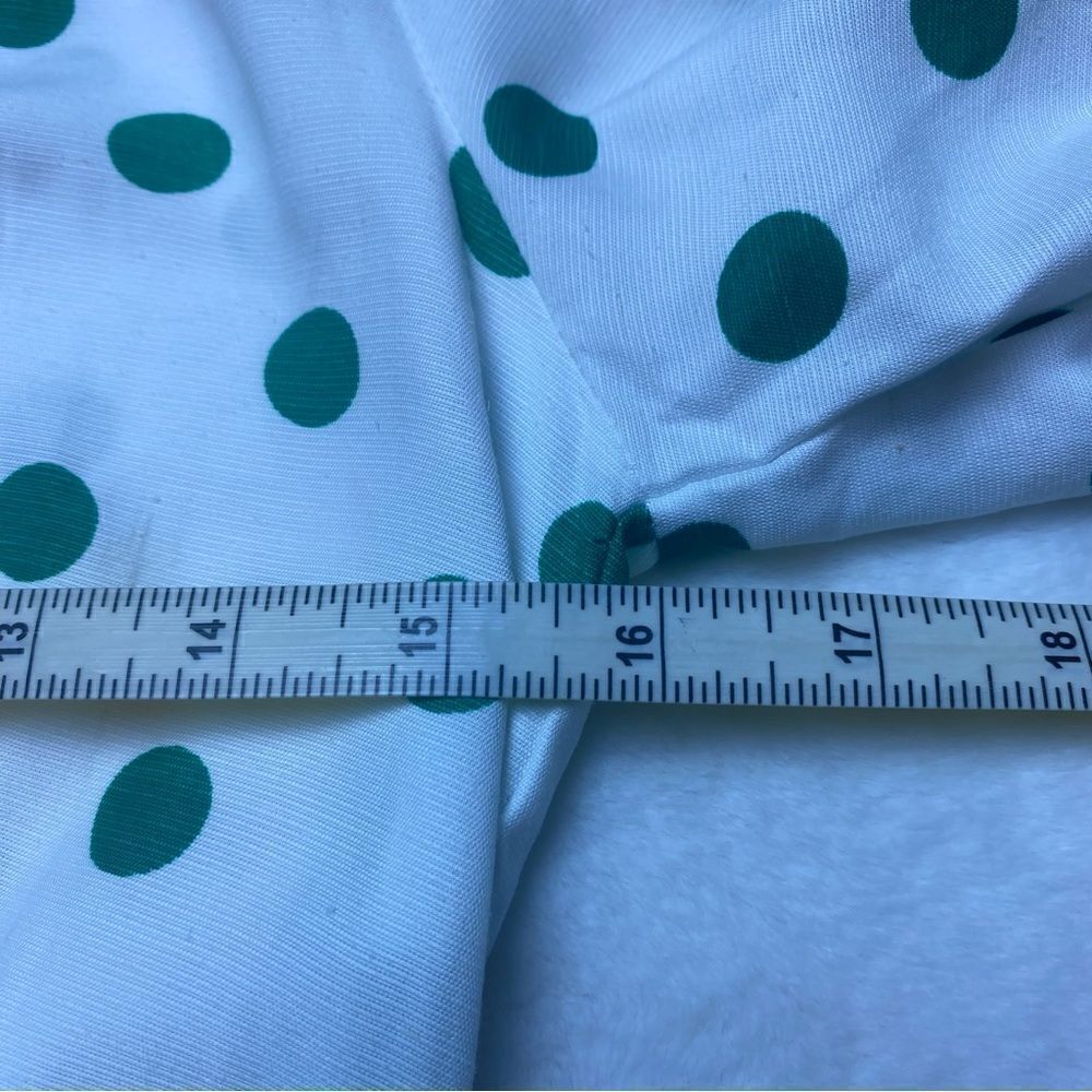 ASOS New With Tags White Green Polka Dot Dress Size 4 - Picture 12 of 14